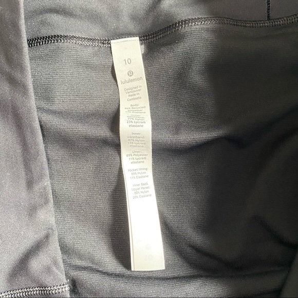 NWT Sz 10 Lululemon Speed Up HR 2.5” ICMI/Black - Picture 7 of 10